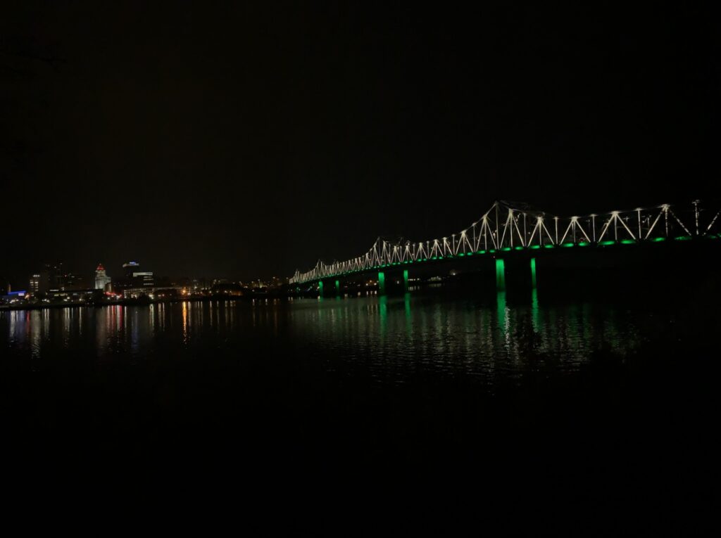 Murray Baker Bridge in Peoria, Illinois on Wednesday, November 10. Image provided by The Center for Youth and Family Solutions.